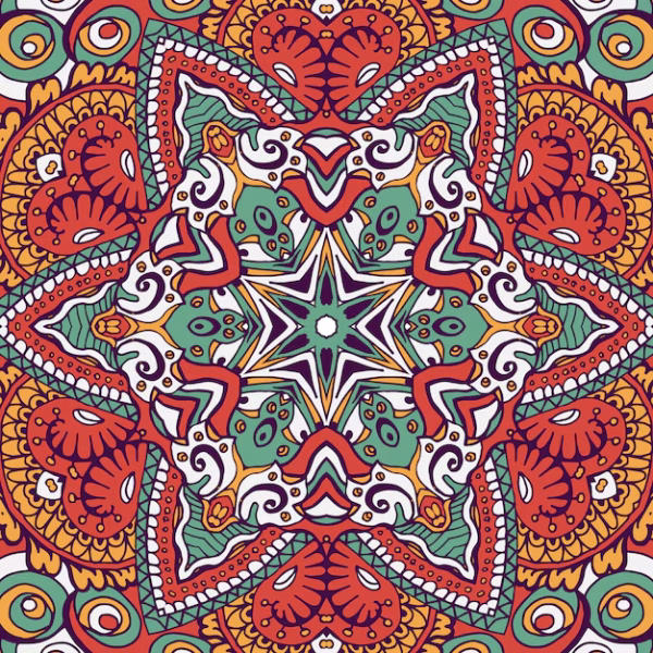 mandala wedding floor